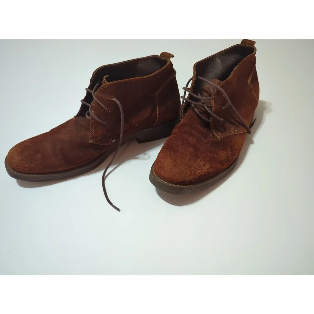 Suede Chukka Boots Brown Men's EU 42 US 9 Quiet Luxury Ankle Desert Boots Casual